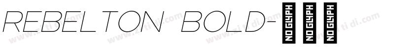 Rebelton Bold字体转换